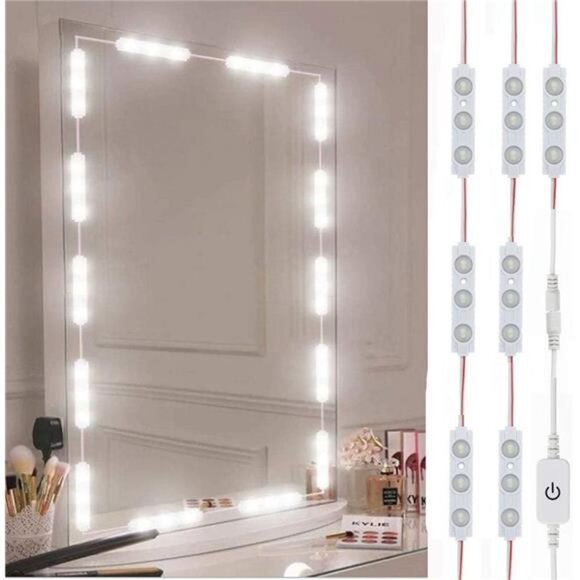 Led Vanity Mirror Lights, Hollywood Style Vanity Make Up Light, 10ft Ultra - Picture 1 of 7